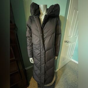 Micheal Kors Down Full Length Black Puffer Coat - Ladies Small *see note